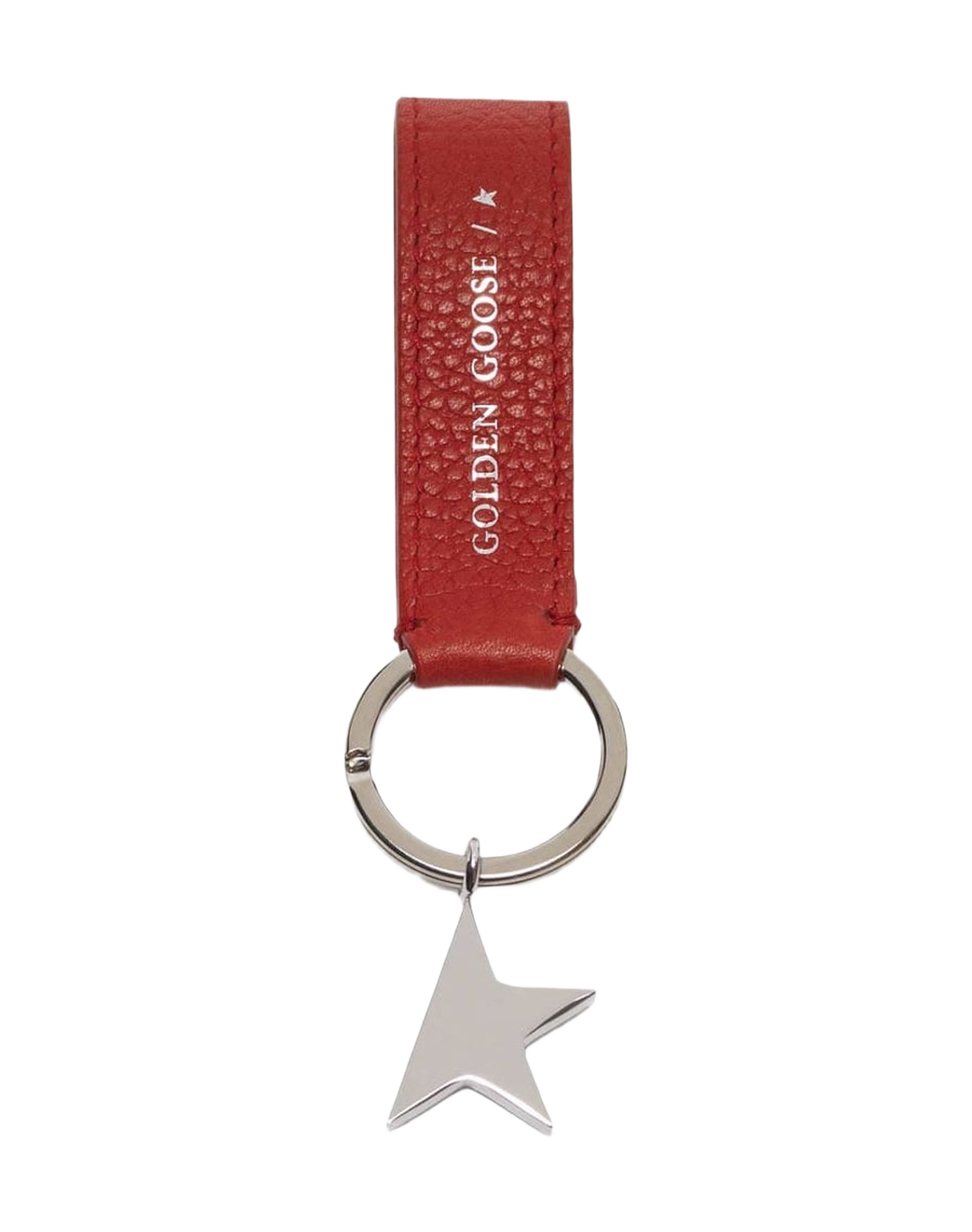 Women | Red Star Keyring with Silver Pendant