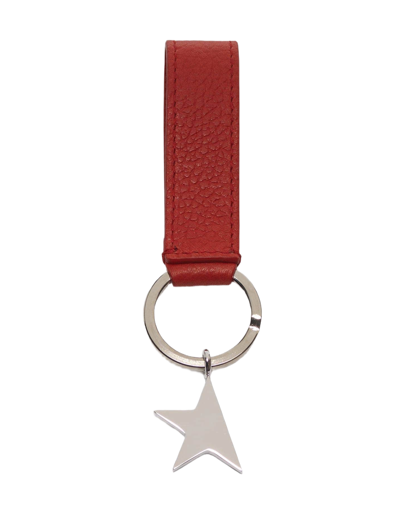 Women | Red Star Keyring with Silver Pendant
