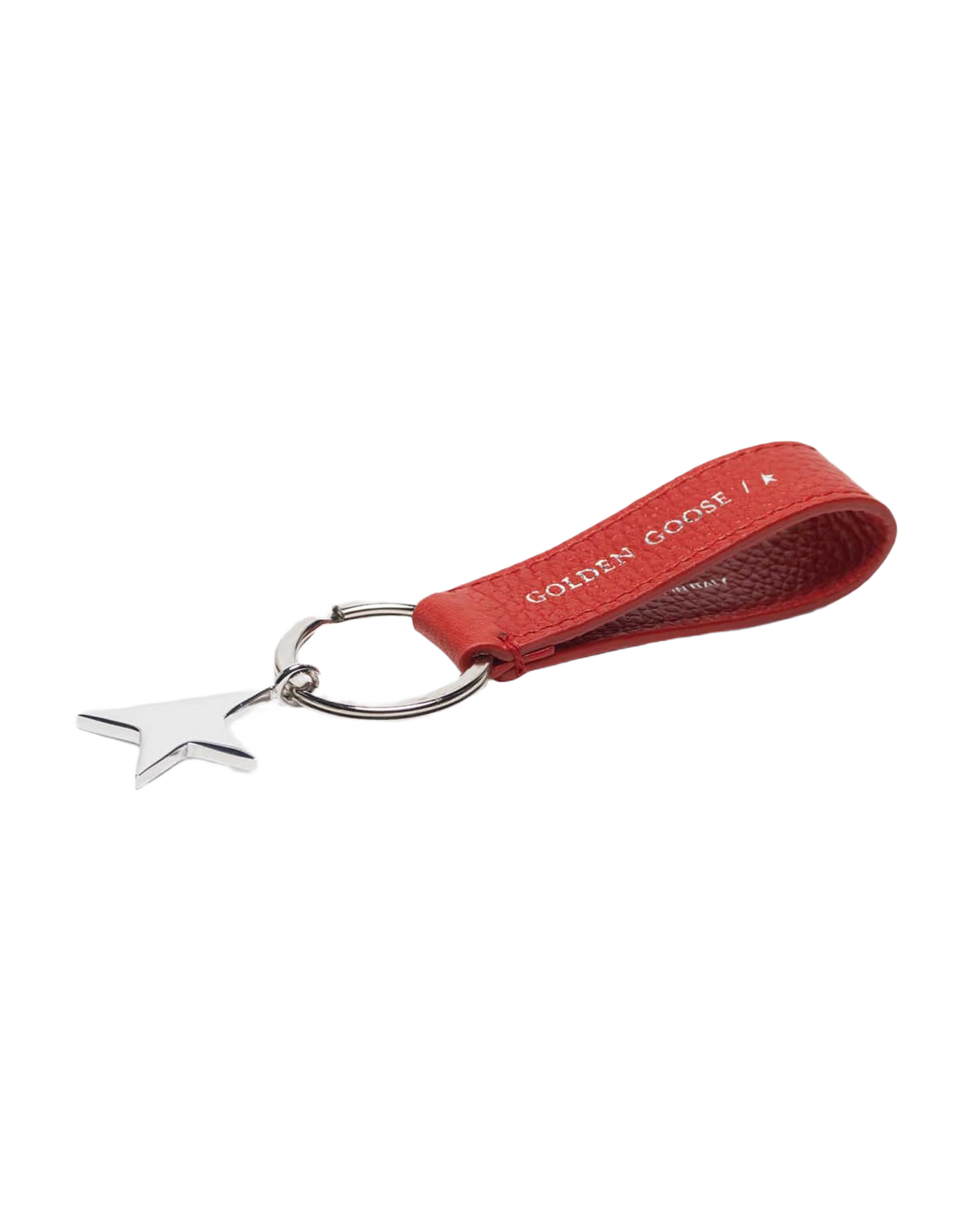 Women | Red Star Keyring with Silver Pendant