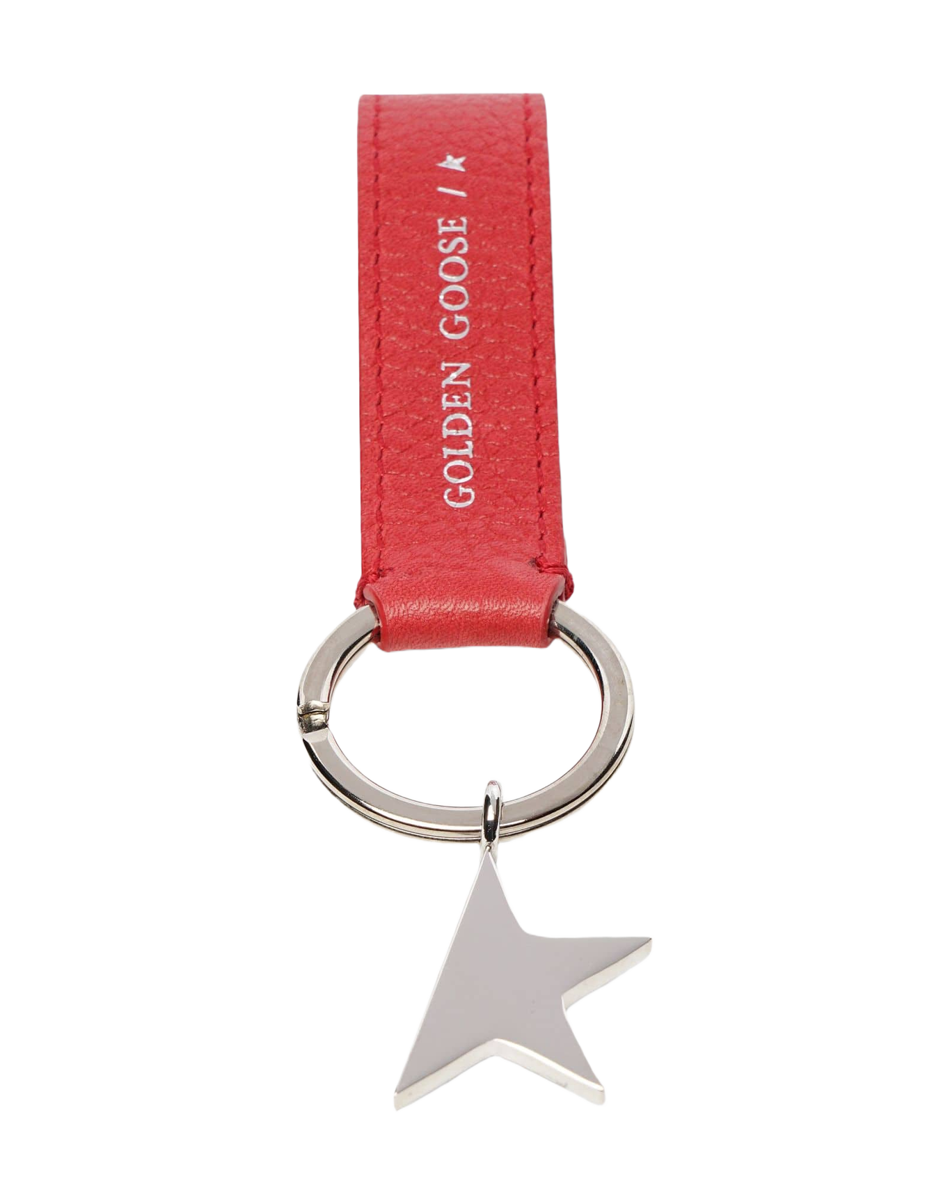 Women | Red Star Keyring with Silver Pendant