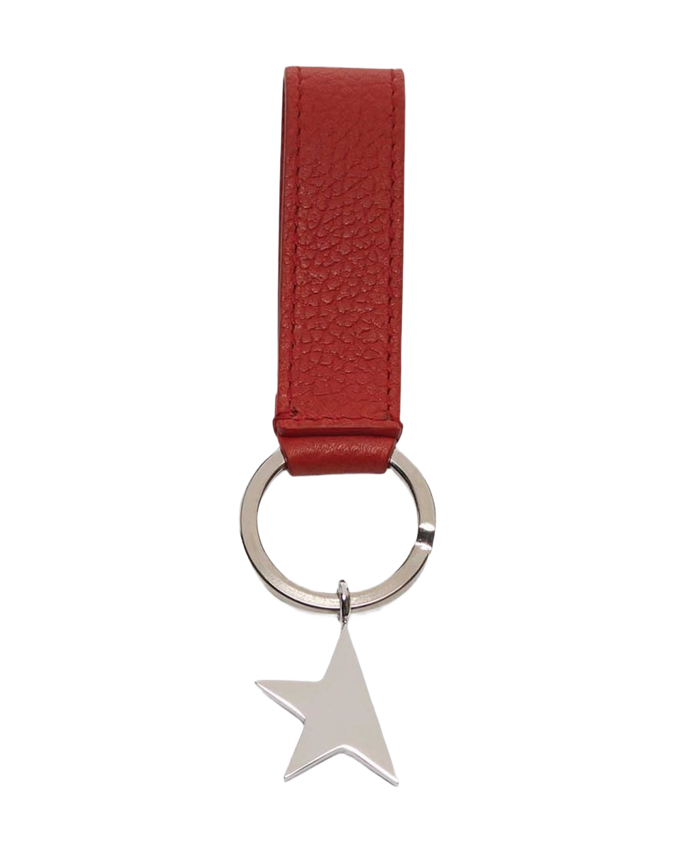 Women | Red Star Keyring with Silver Pendant