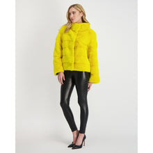 Women | Reversible Mink Jacket | Lemon