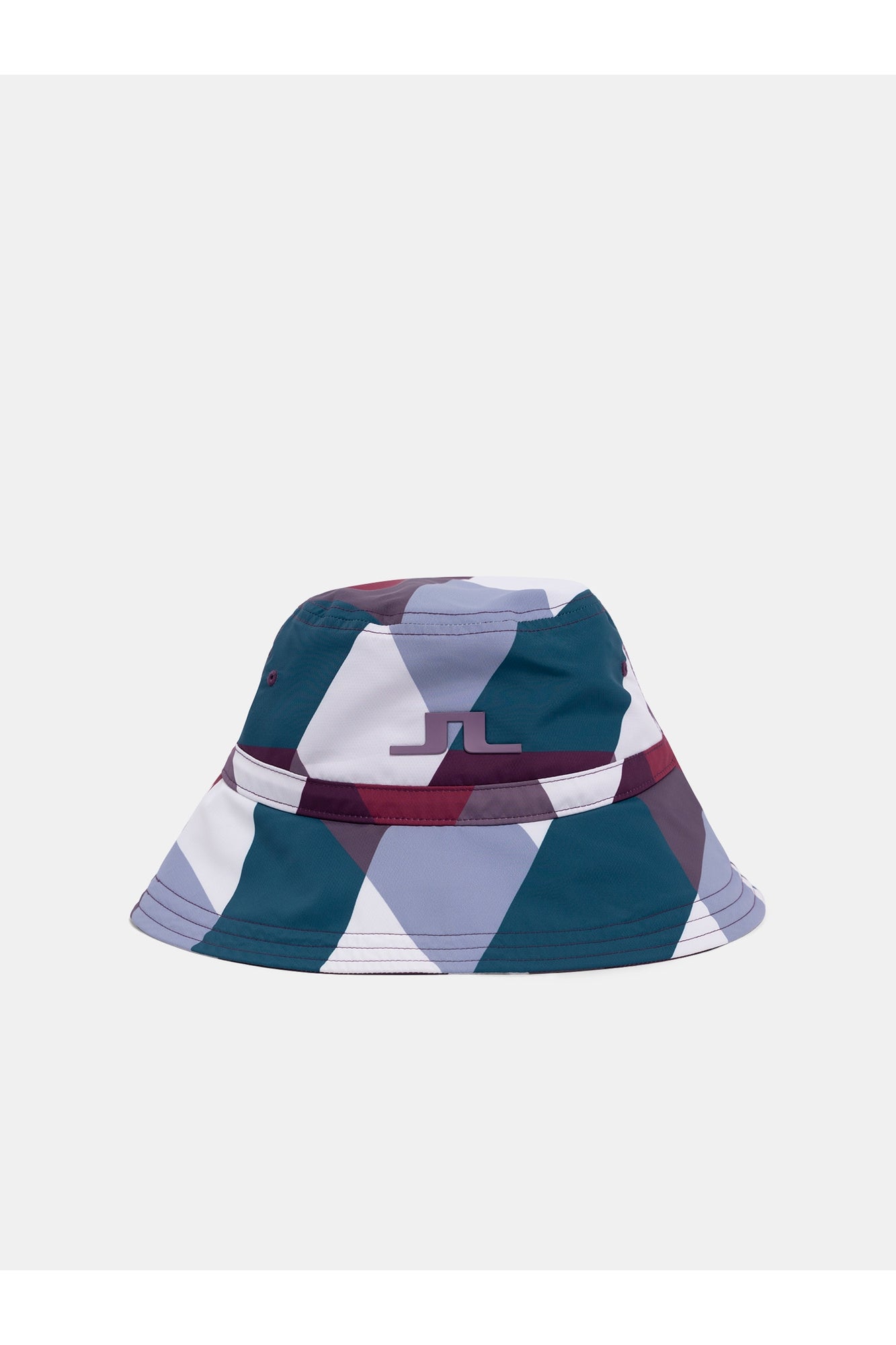 Women | Rosa Golf Bucket Hat | White Argyle