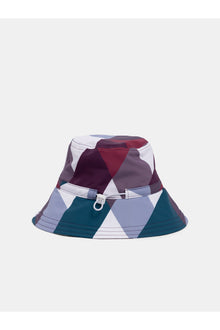 Women | Rosa Golf Bucket Hat | White Argyle