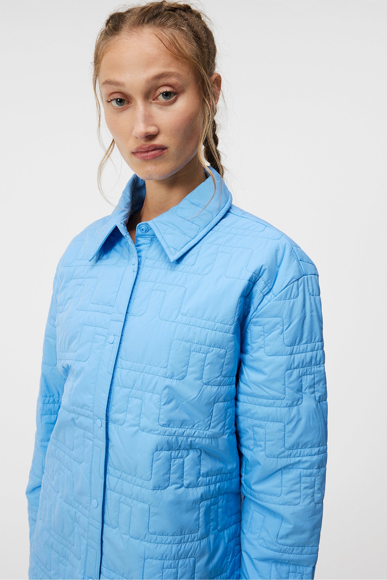 Women | Rose Padded Shirt | Little Boy Blue