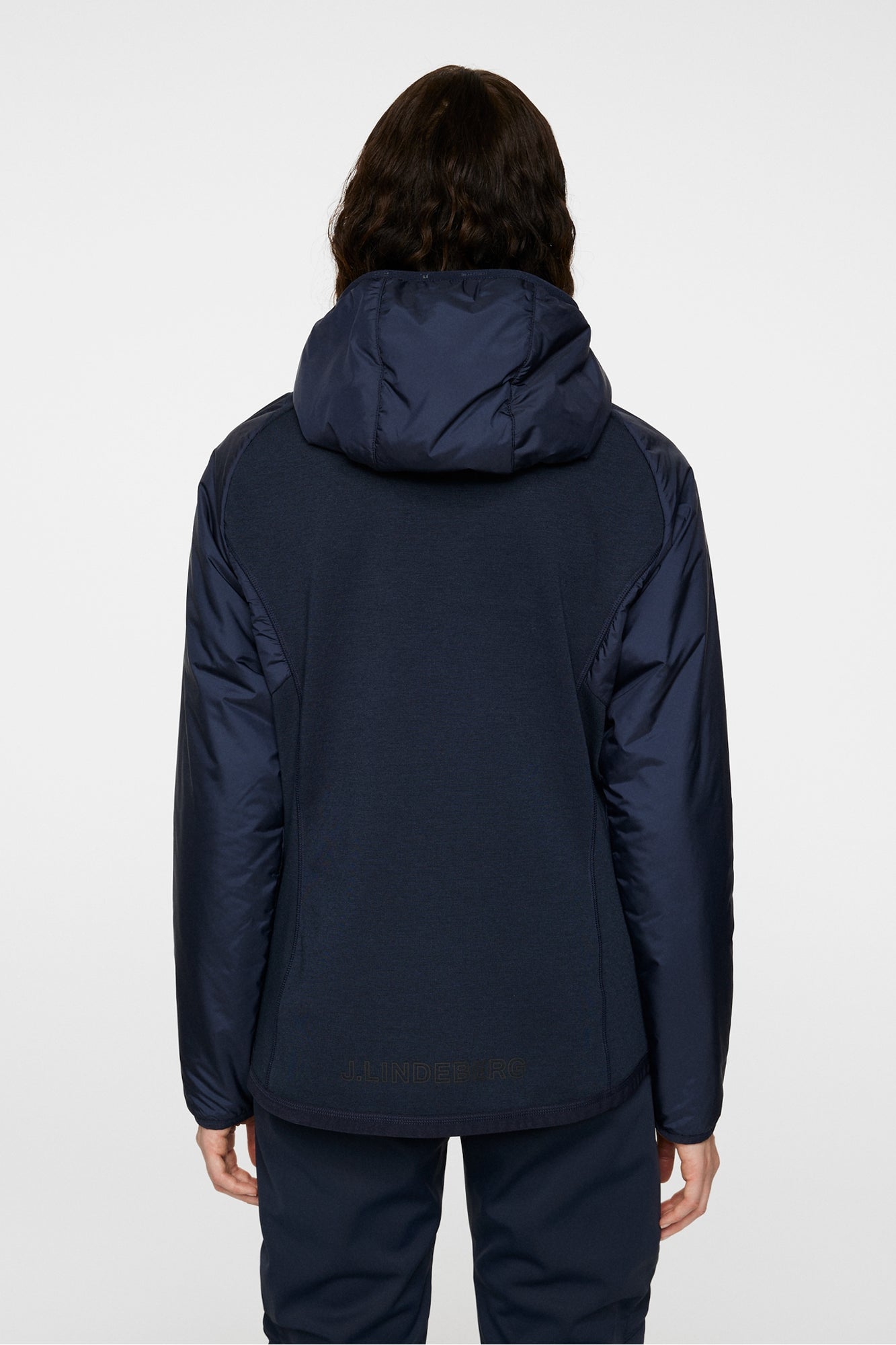 Women | Shona Hybrid Hood Jacket | JL Navy