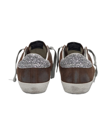 Women | Sneakers Super-Star Brown Suede-Silver Glitter