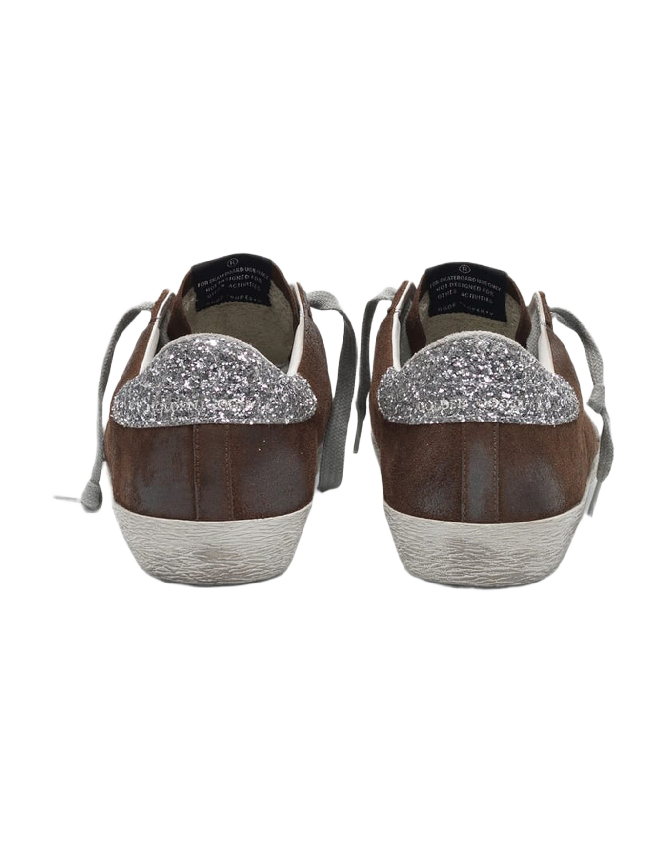Women | Sneakers Super-Star Brown Suede-Silver Glitter