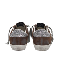 Women | Sneakers Super-Star Brown Suede-Silver Glitter