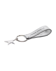 Women | Star Keyring Laminated Leather | Silver