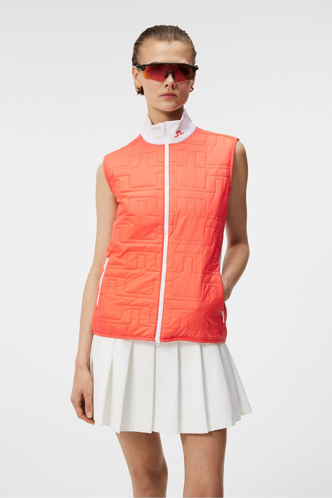 Women | Stefania Hybrid Vest | Hot Coral