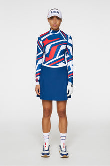 Women | Sylvie Compression Top | Us Golf Red