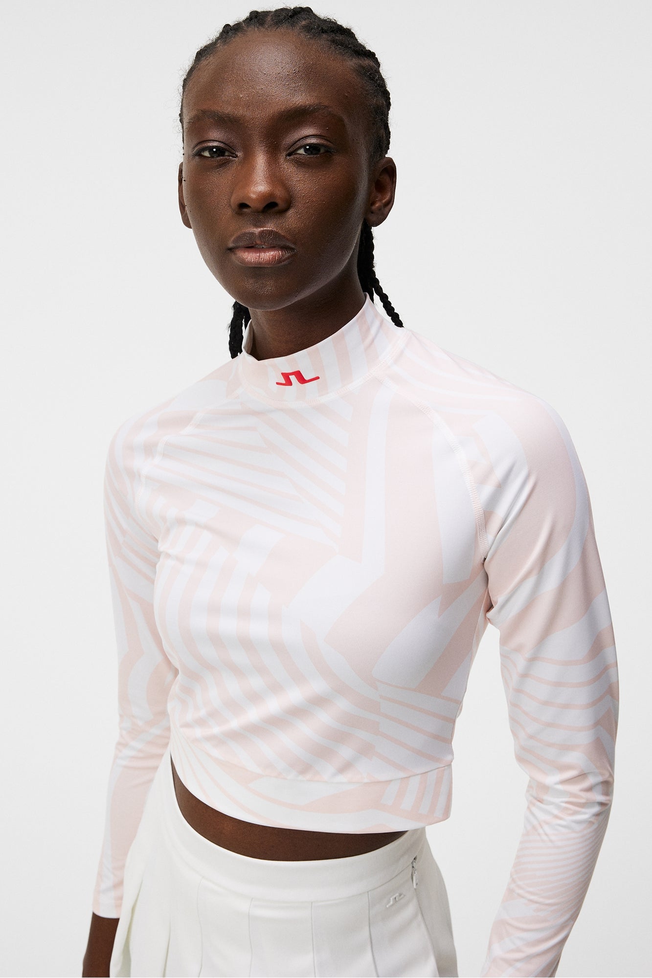 Women | Tea Long Sleeve Top | Dazzle Wave Rose