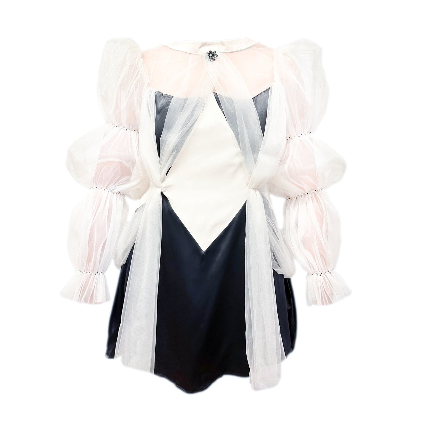 Women | The Paris Mom Dress | Black x Beige