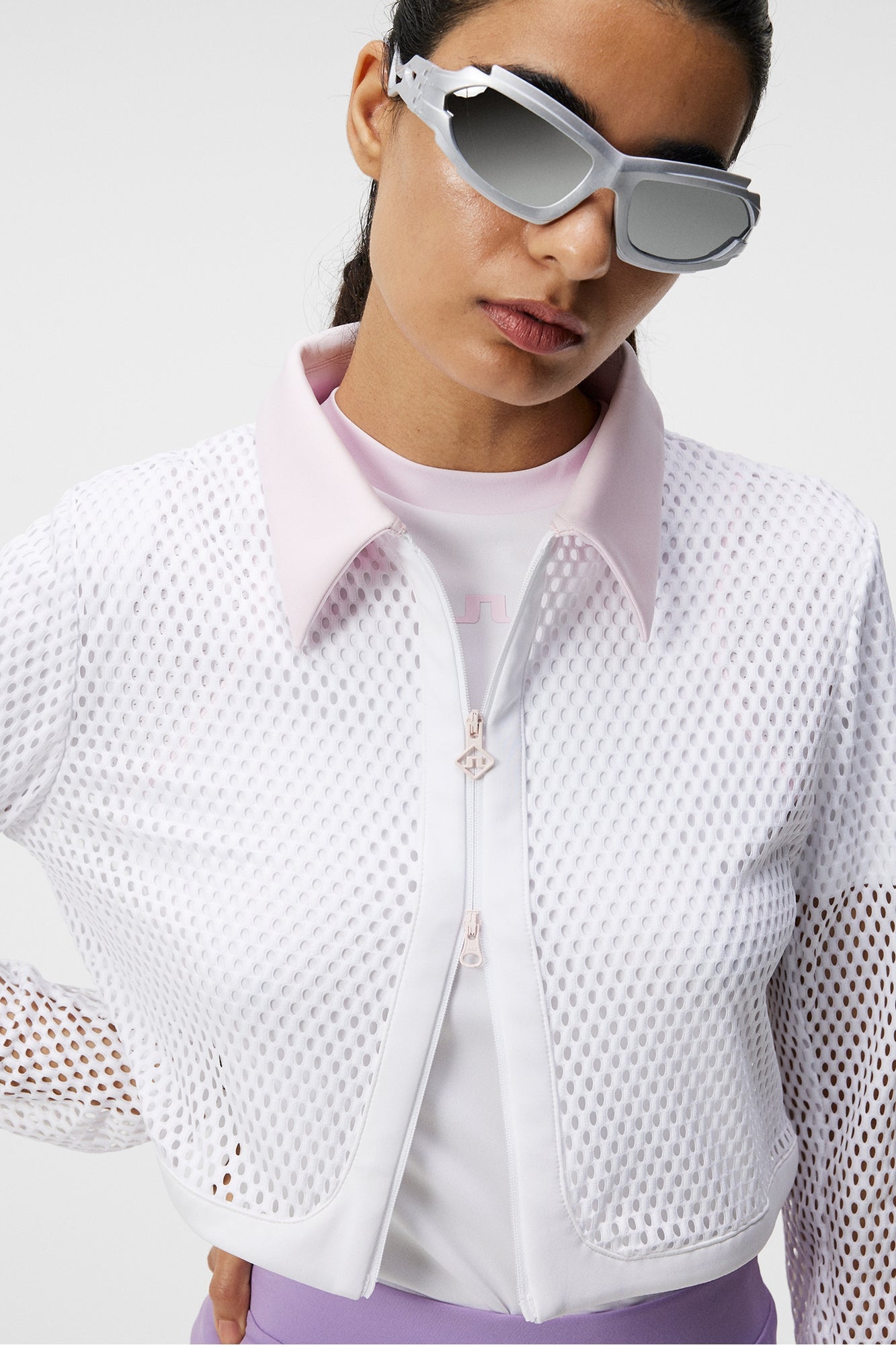 Women | Tory 3D Mesh Jacket | White
