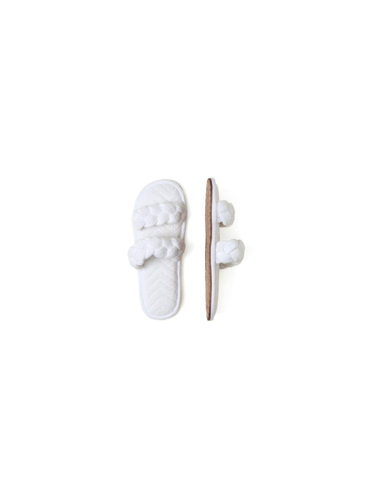 Women | Towelterry Braided Slipper | Sea Salt