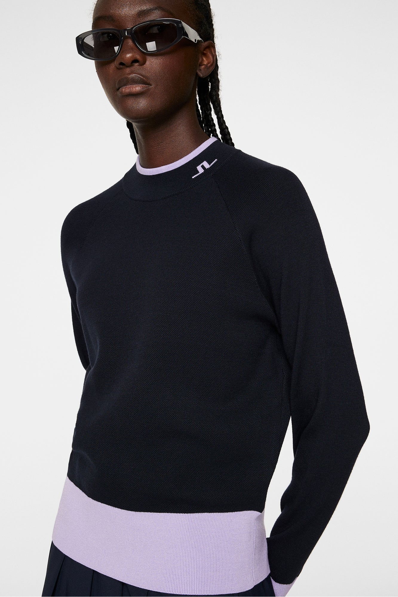 Women | Zoe Knitted Sweater | JL Navy