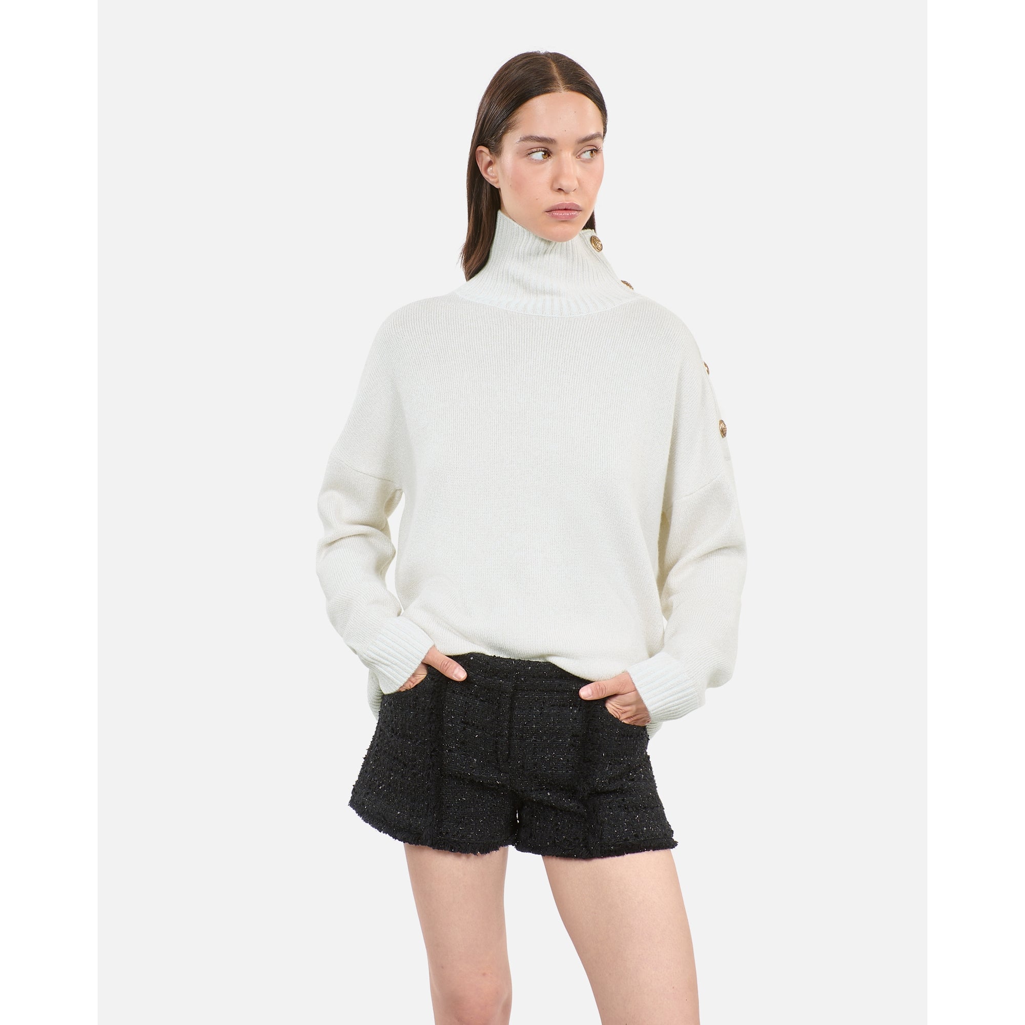 Wool And Cashmere Sweater | Women | Ecru