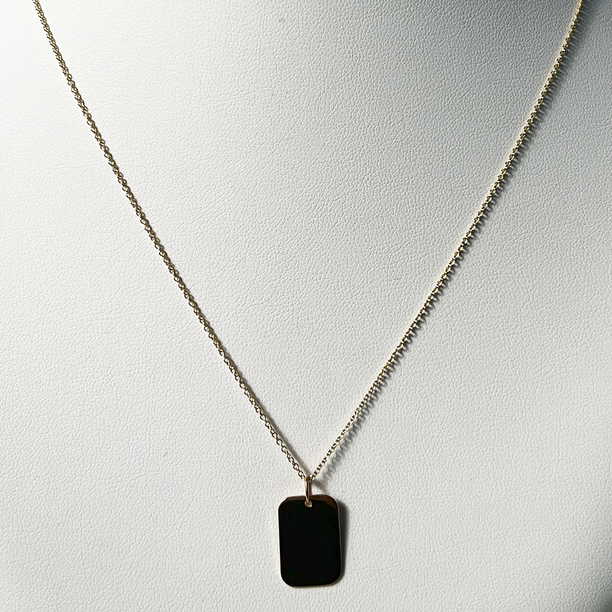 Golden Dog Tag | 10K Yellow Gold