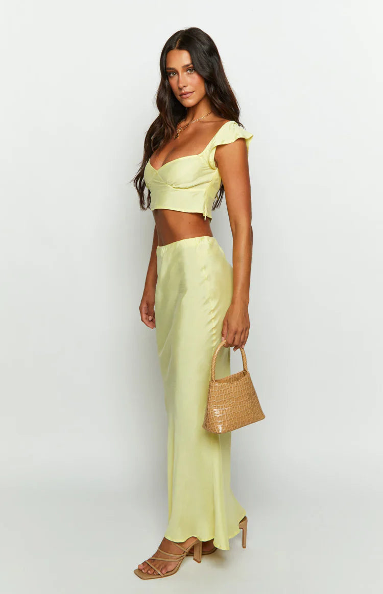 Anna Maxi Skirt | Yellow