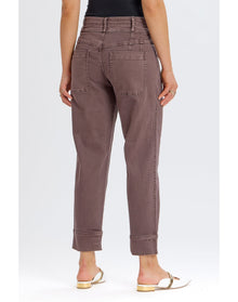 Yoke Front Denim | Brown