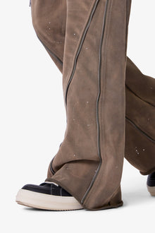 Zipper Flare Sweatpants | Olive