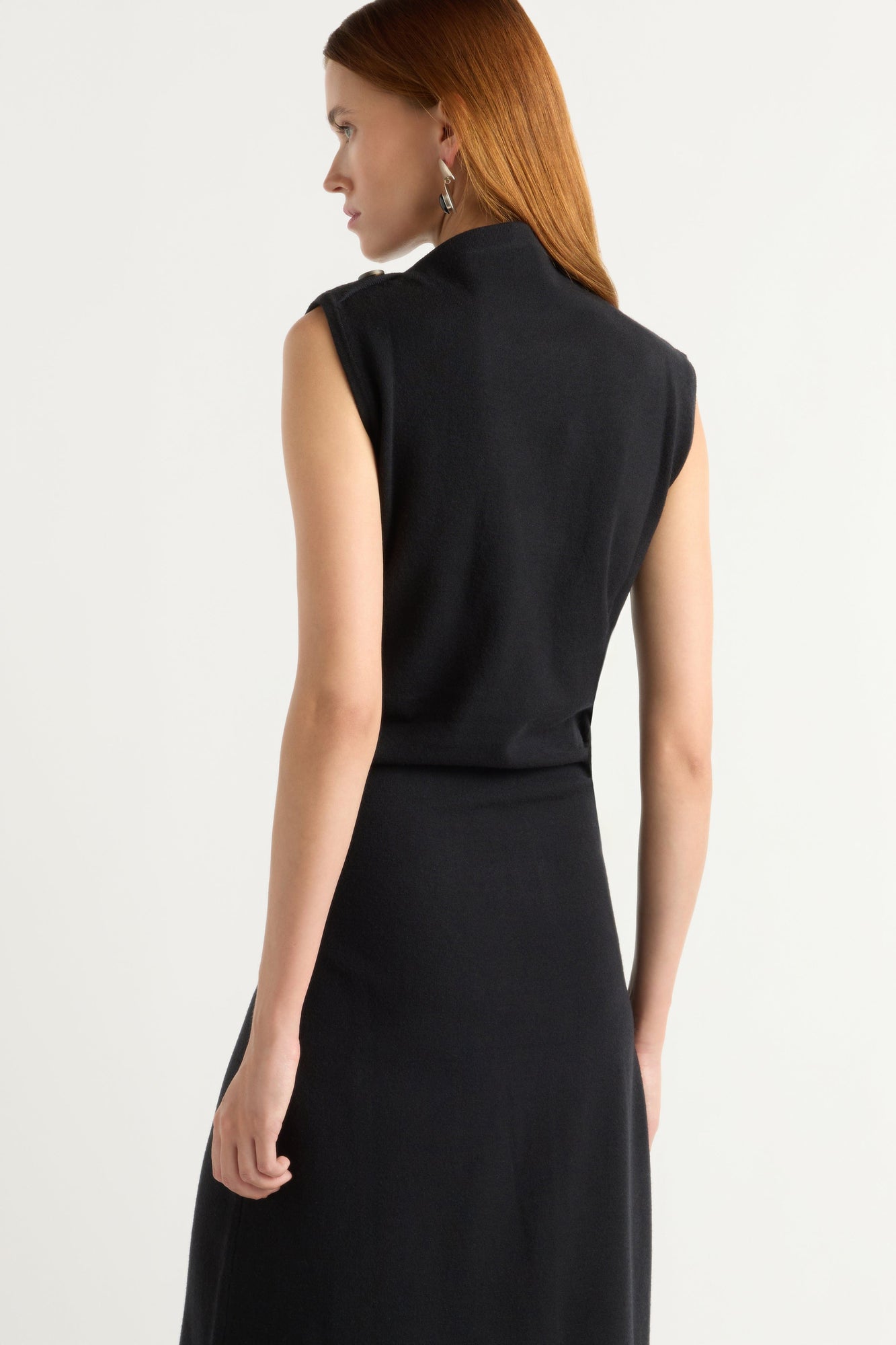 Kelsey | Abel Sleeveless Asymmetric-Neck Dress in Size Small