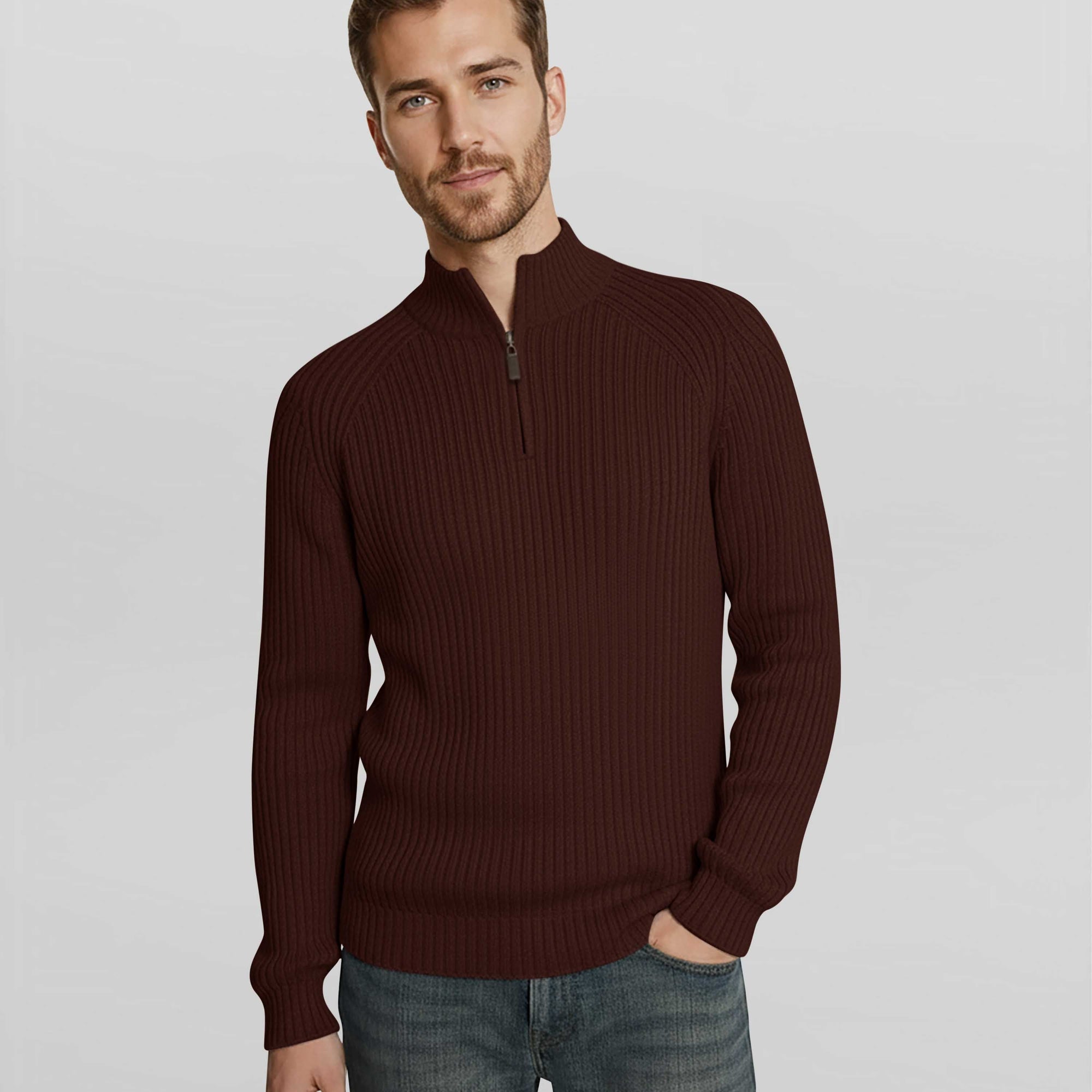 Men | Leo Sweater | Maroon