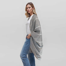 Notting Hill Wrap | Grey/Ivory