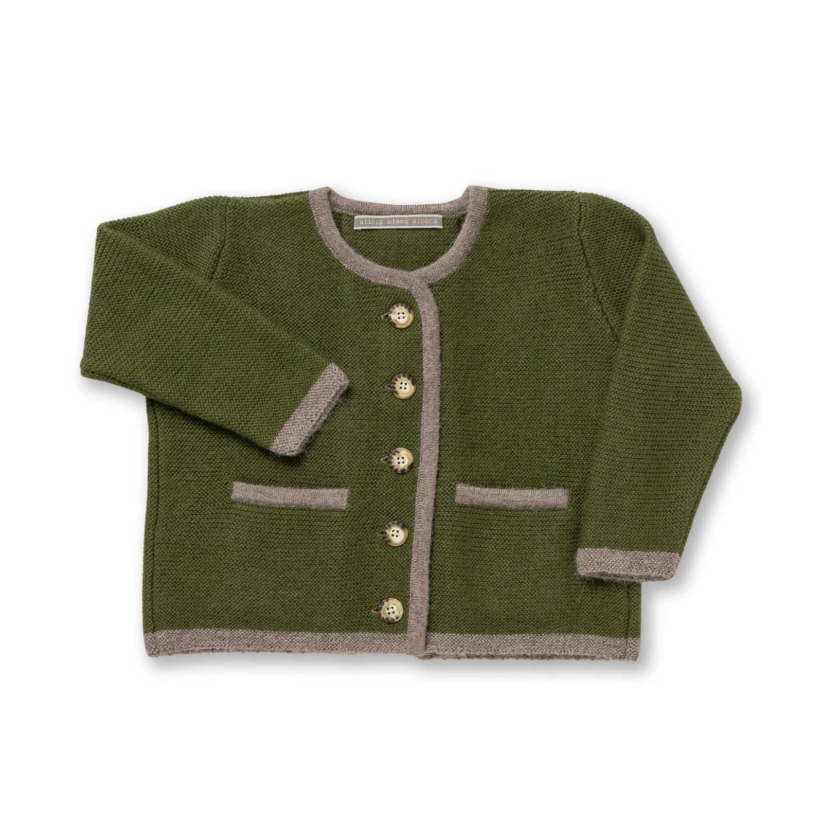 Salzburg Cardigan | Pine/Taupe