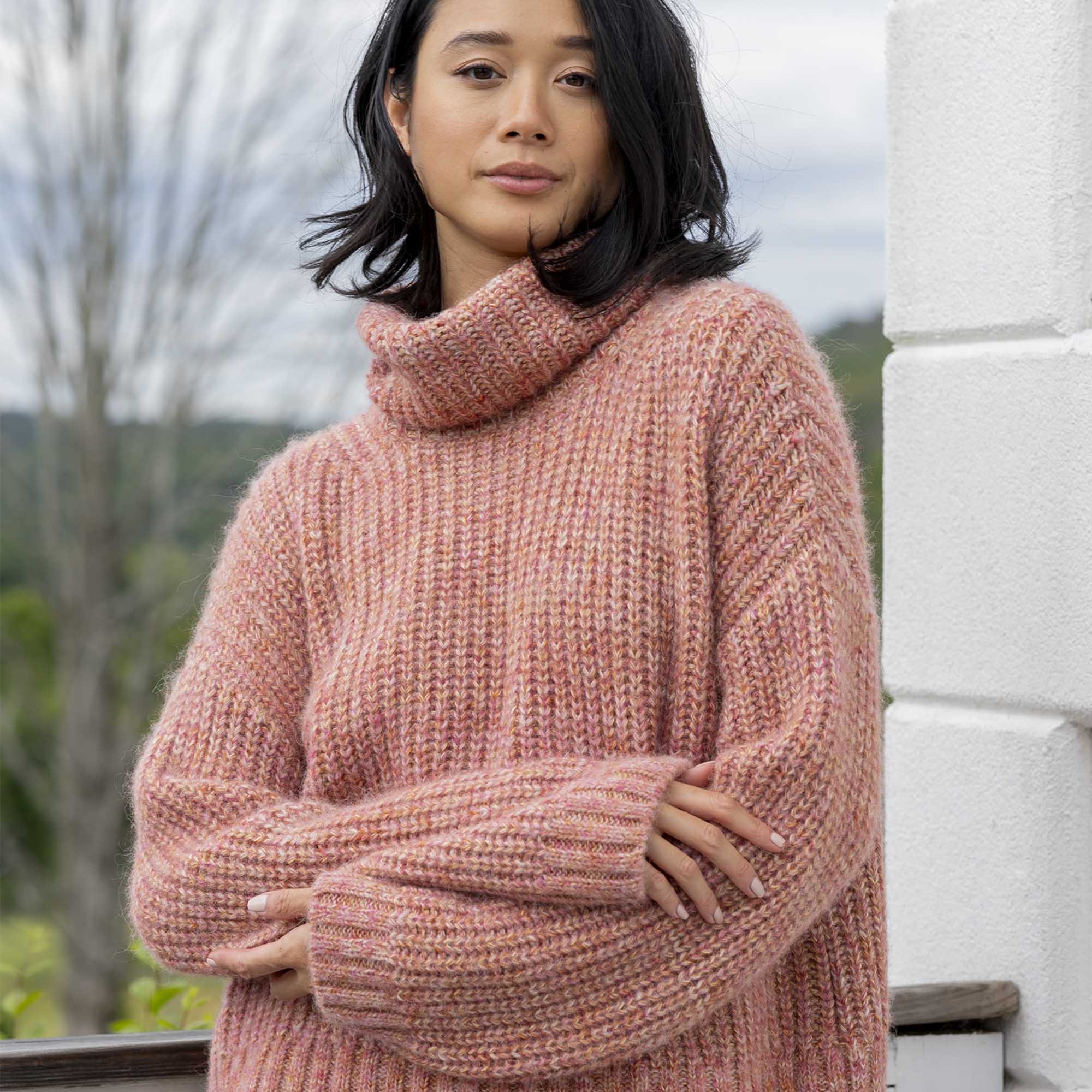 Francis Sweater | Coral Rose