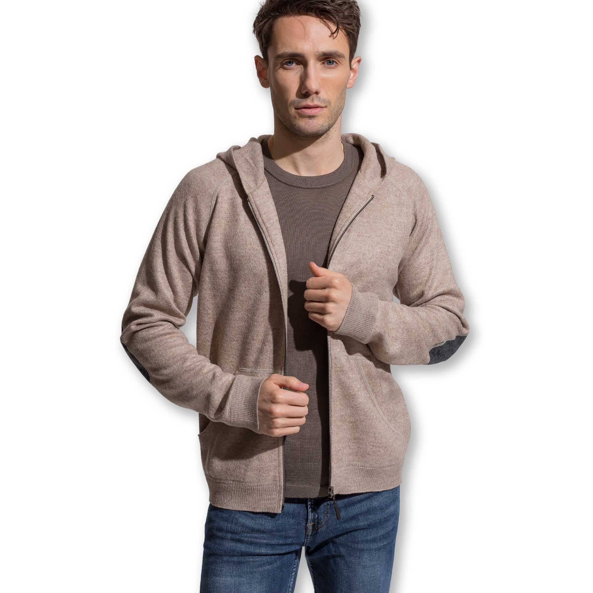 Verbier Zip Up for Men | Light Taupe