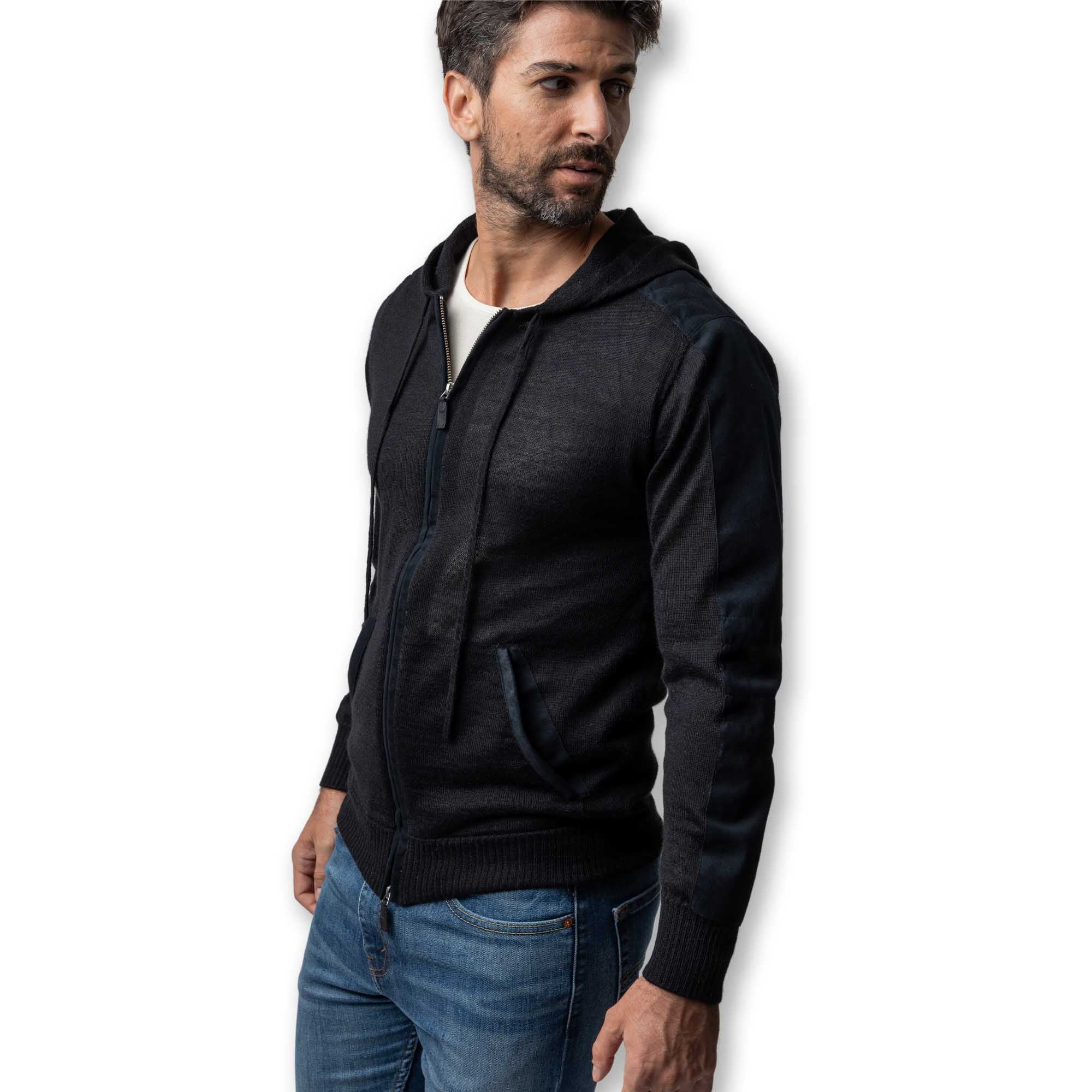 Damien Hoodie for Men | Black
