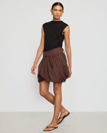 Vanessa | Anat Organic Cotton Twist-Bubble Skirt in Size Small