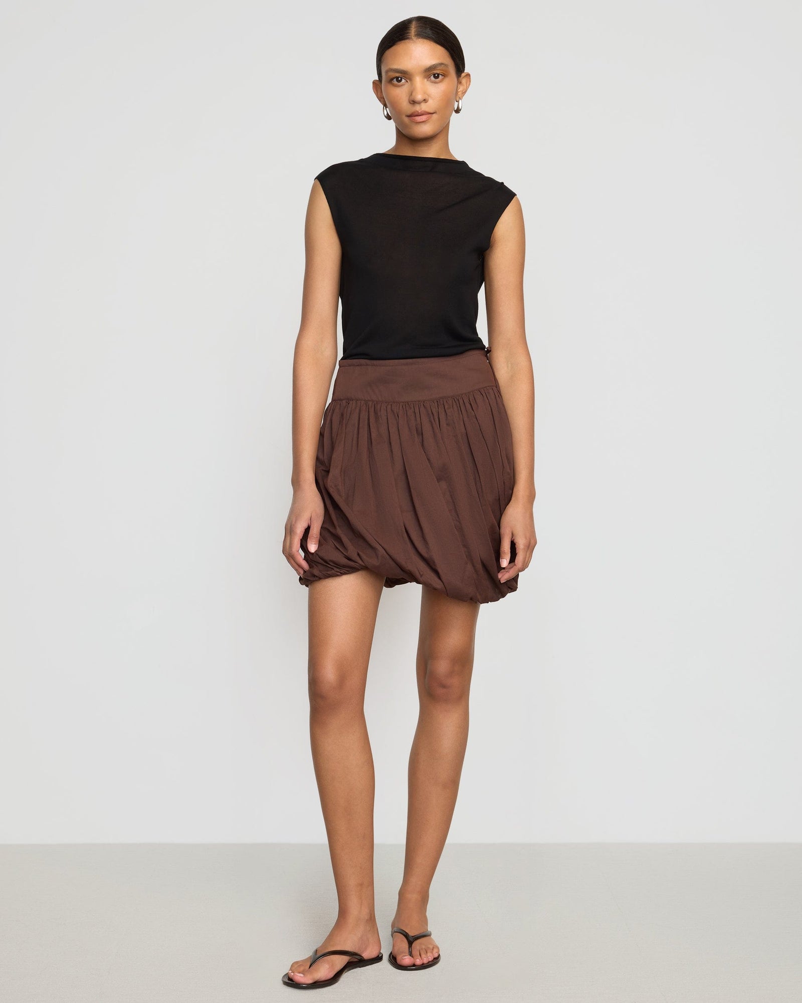Vanessa | Anat Organic Cotton Twist-Bubble Skirt in Size Small