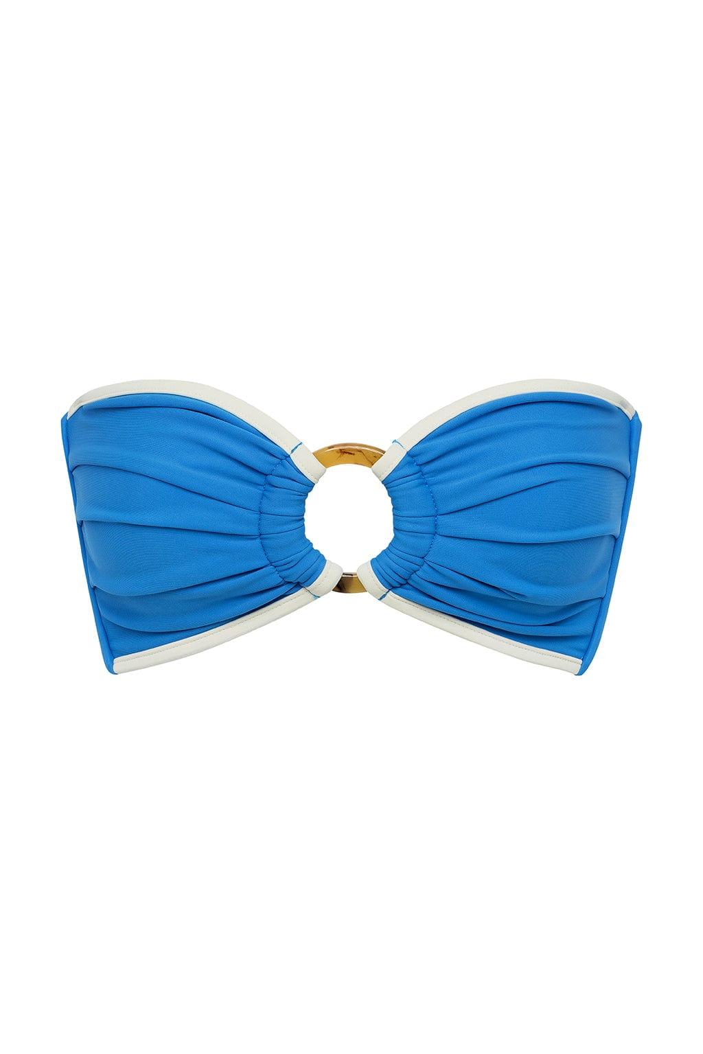 Tori Ties Bandeau Bikini Top | Asul Cream Binded