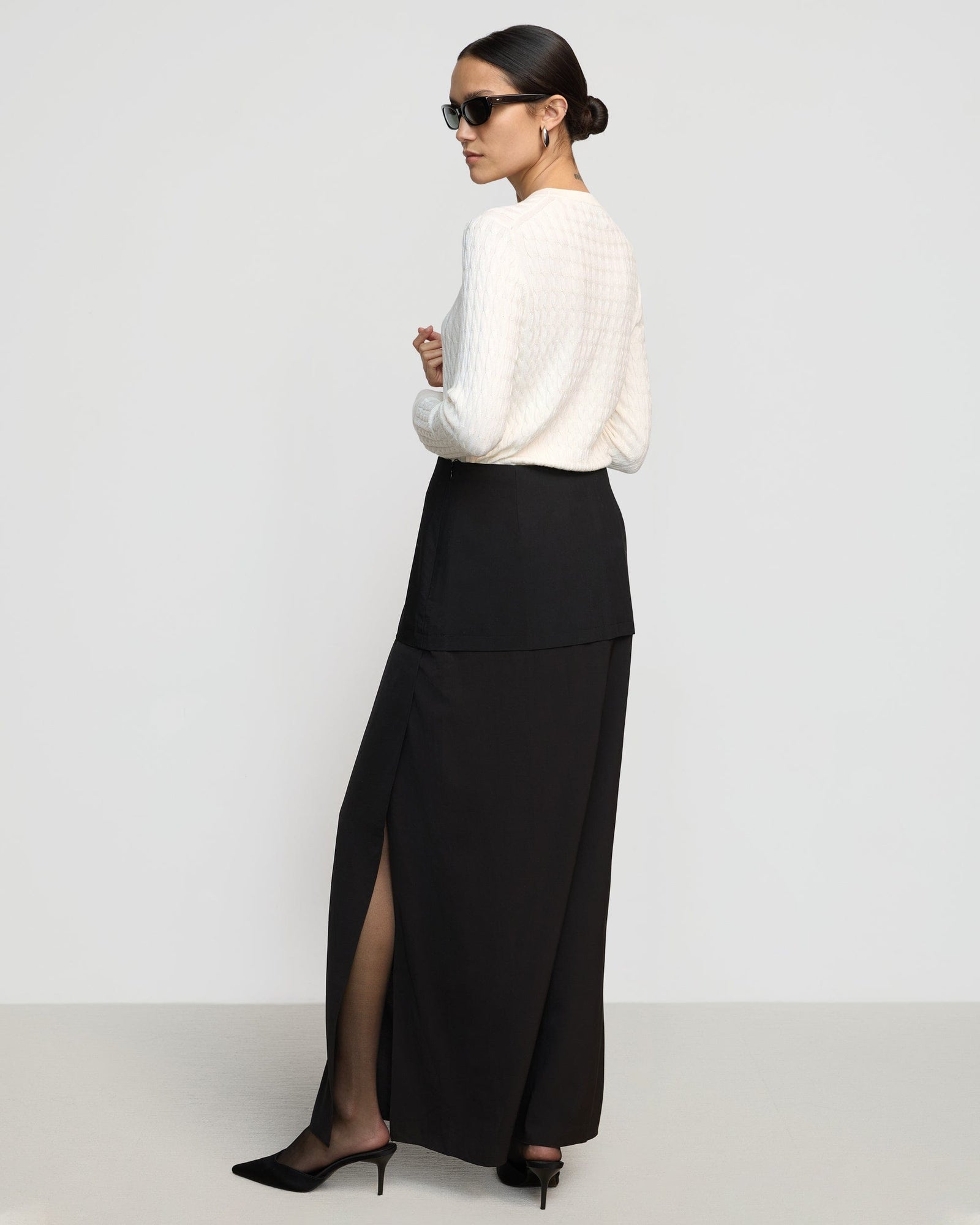 Charlotte | Augusta Tiered Maxi Skirt in Size Extra Small