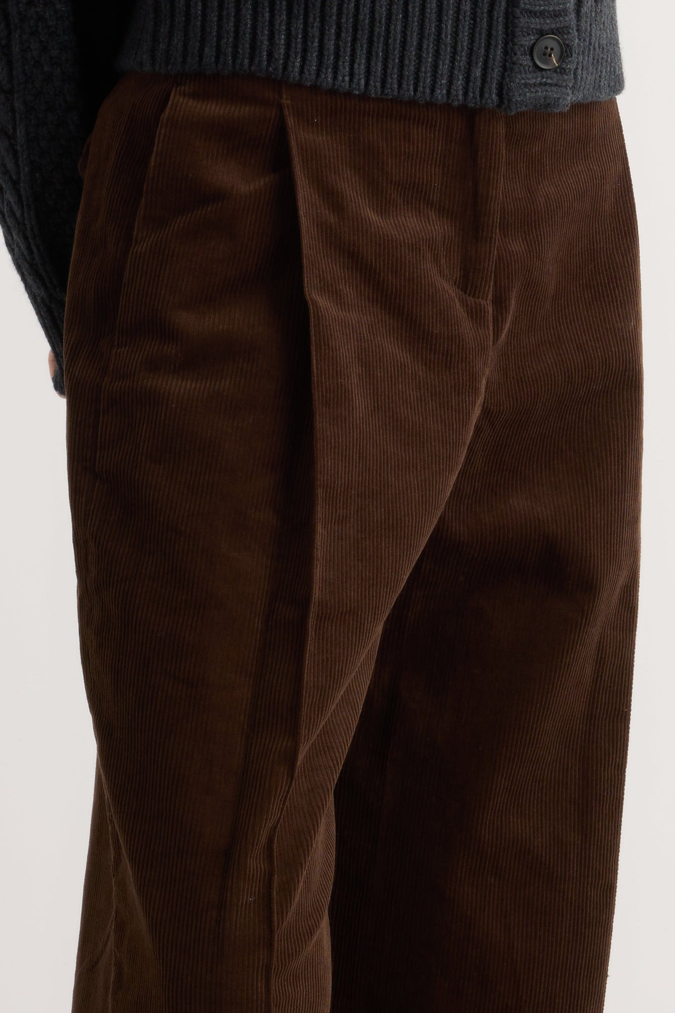 Marije | Austino Corduroy Barrel-Leg Pant in Size Small