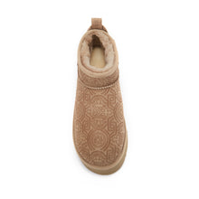 COSY ULTRA SHORT PLATFOAM EMBOSSED TAUPE - Australia Luxe Collective