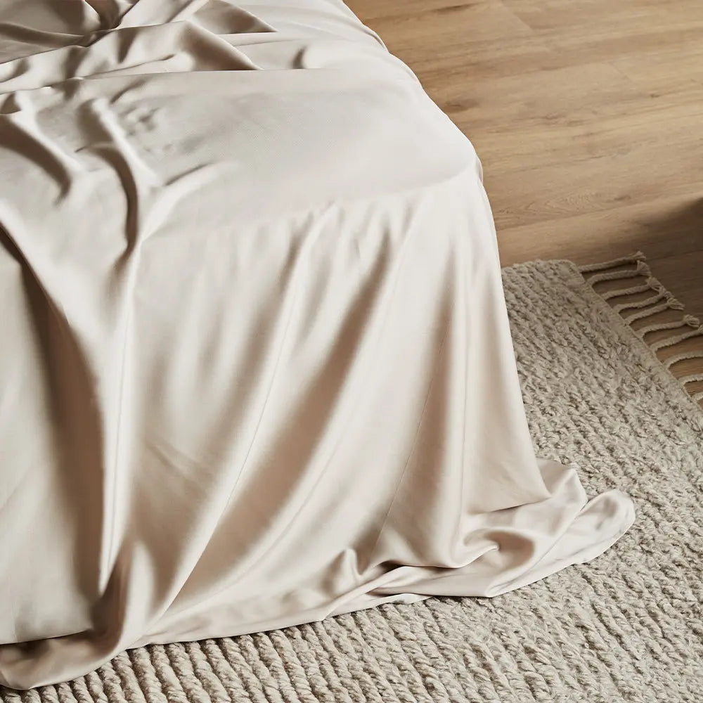 Signature Bamboo Flat Sheet, Queen | Sand