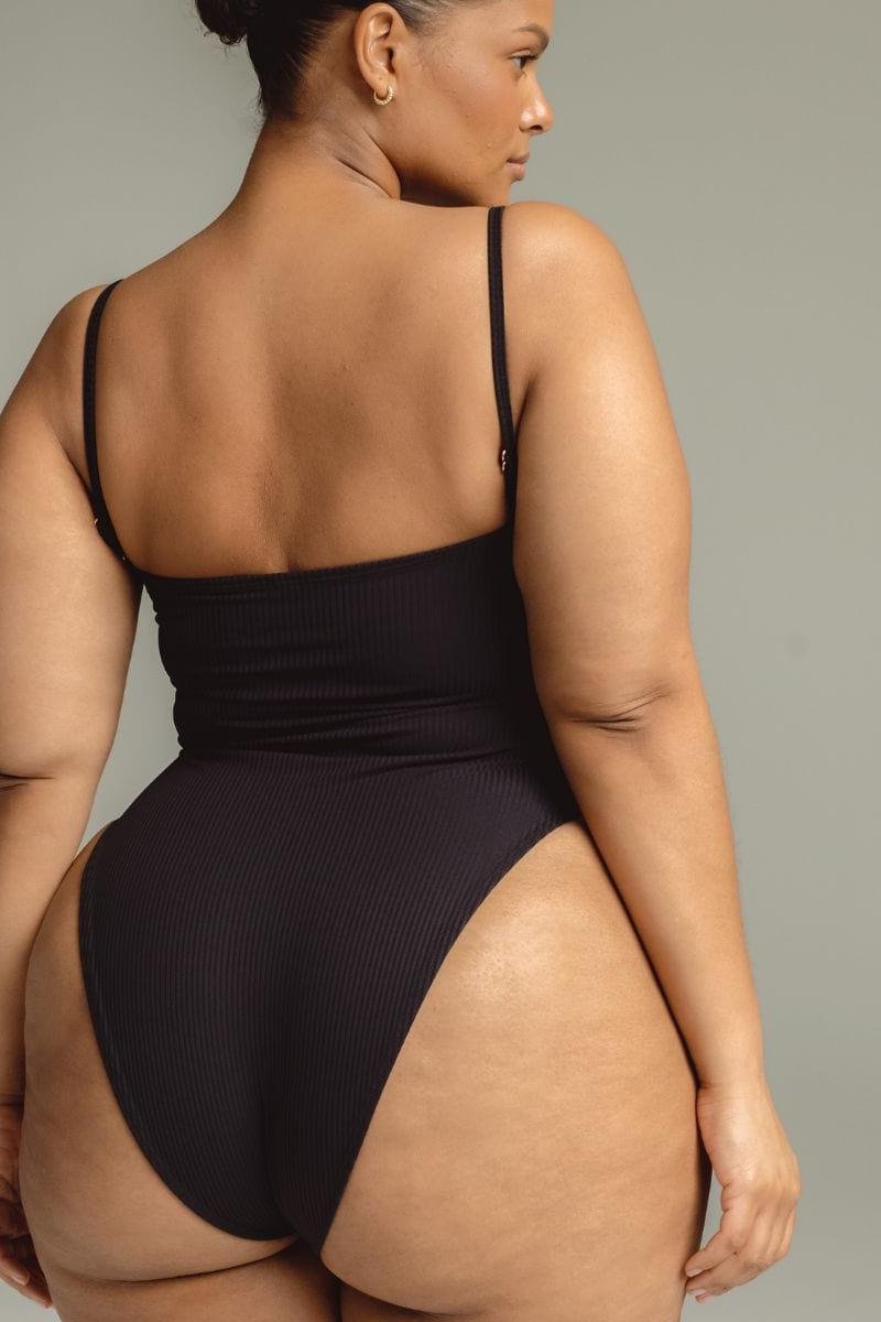 Jacelyn One Piece | Black Rib