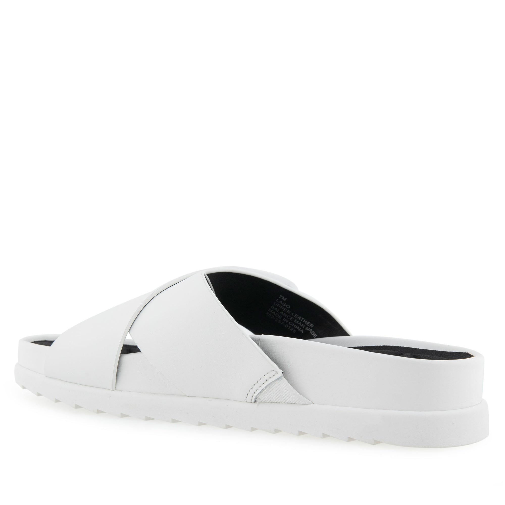 Lago Sandal Footbed | Bright White Leather