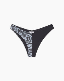 Womens | Chiara Bikini Bottom | Black-2D-Marble