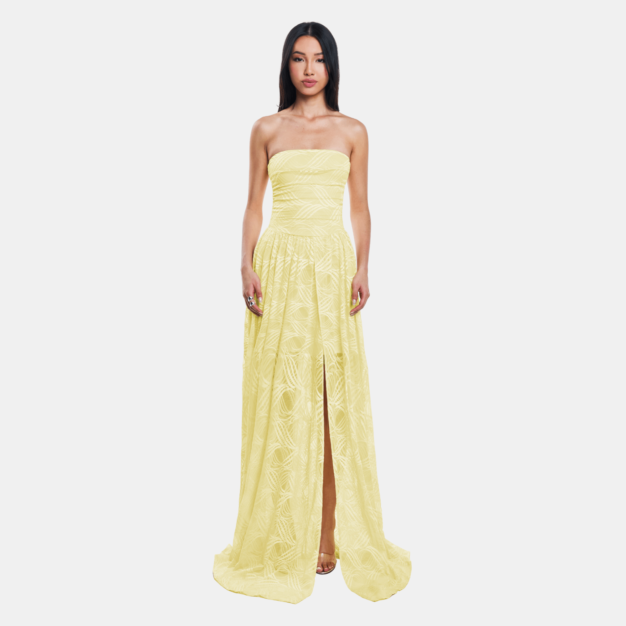 OW Collection CLEO Maxi Dress Dress 229 - Butter Yellow