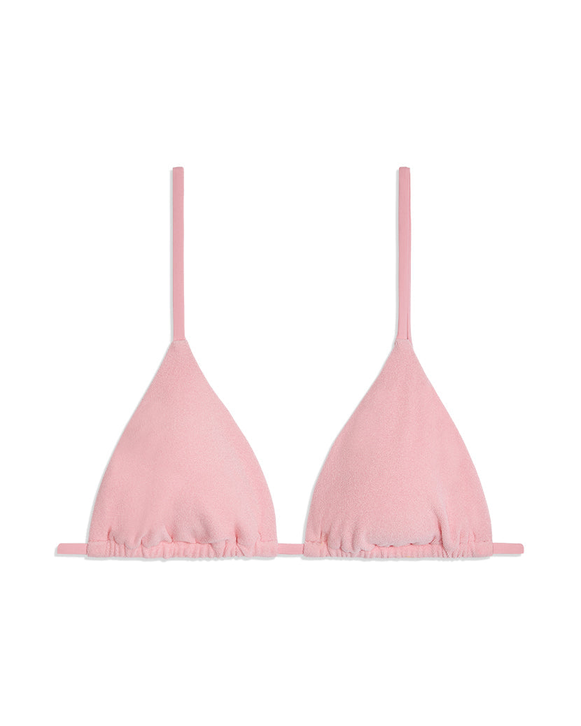 Cooper Towel Terry Bikini Top | Baby Pink