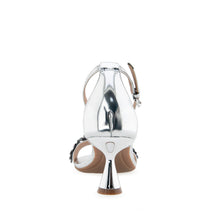 Jazzier Sandal Dress Sculpted | Silver Mirror Floral Faux Leather