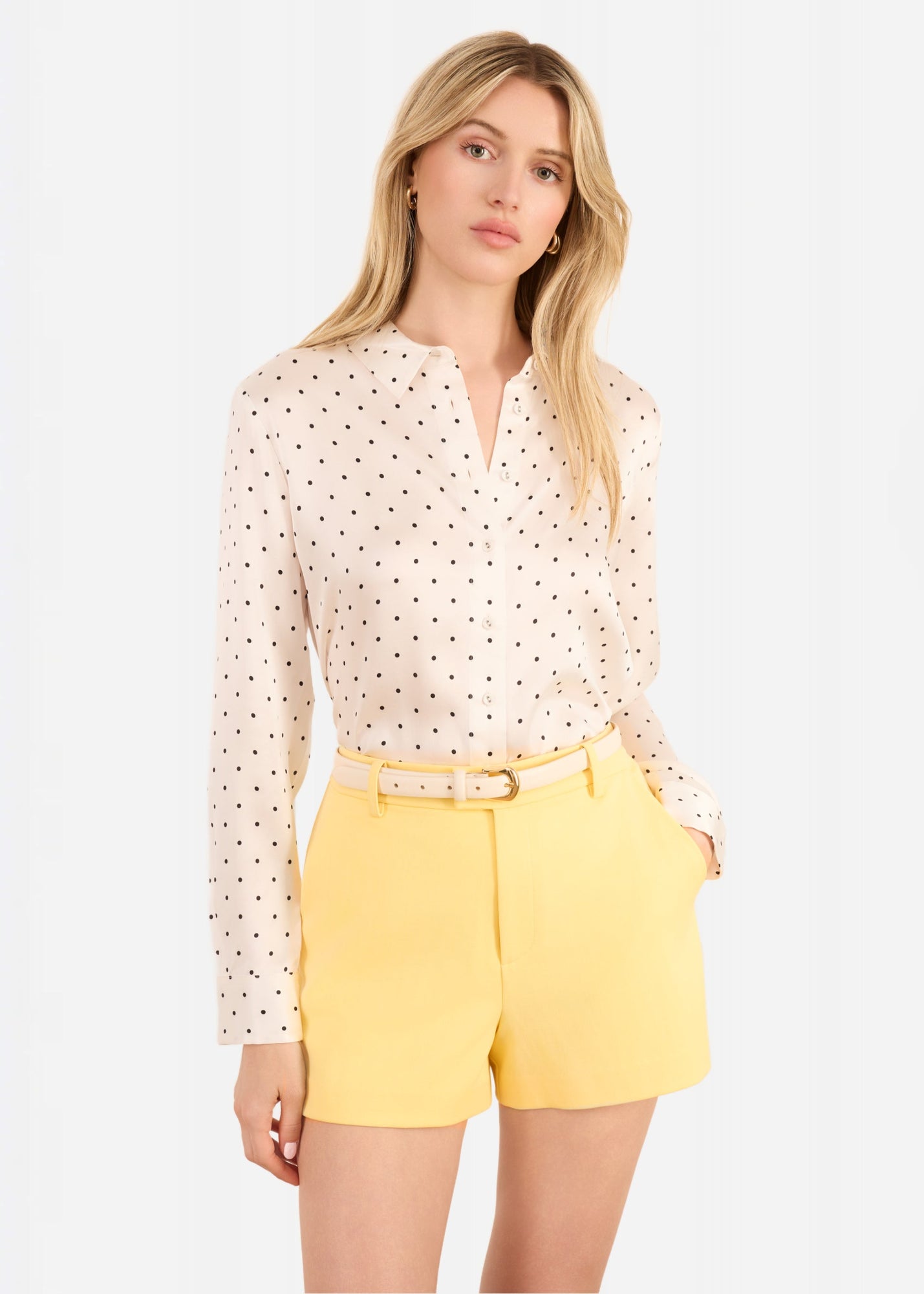 Hana High Rise Short | Custard