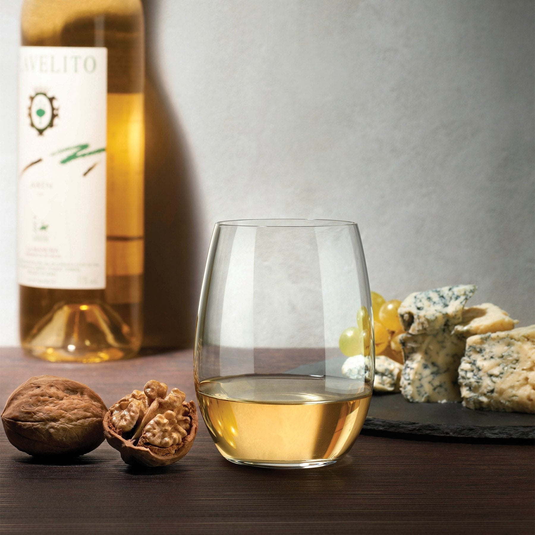 Pure White Wine Glasses | Clear Crystal | Set of 4