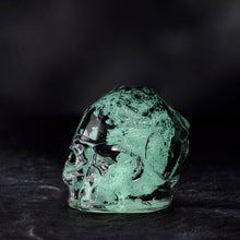 Memento Mori Faceted Skull - Small | Luminous Green