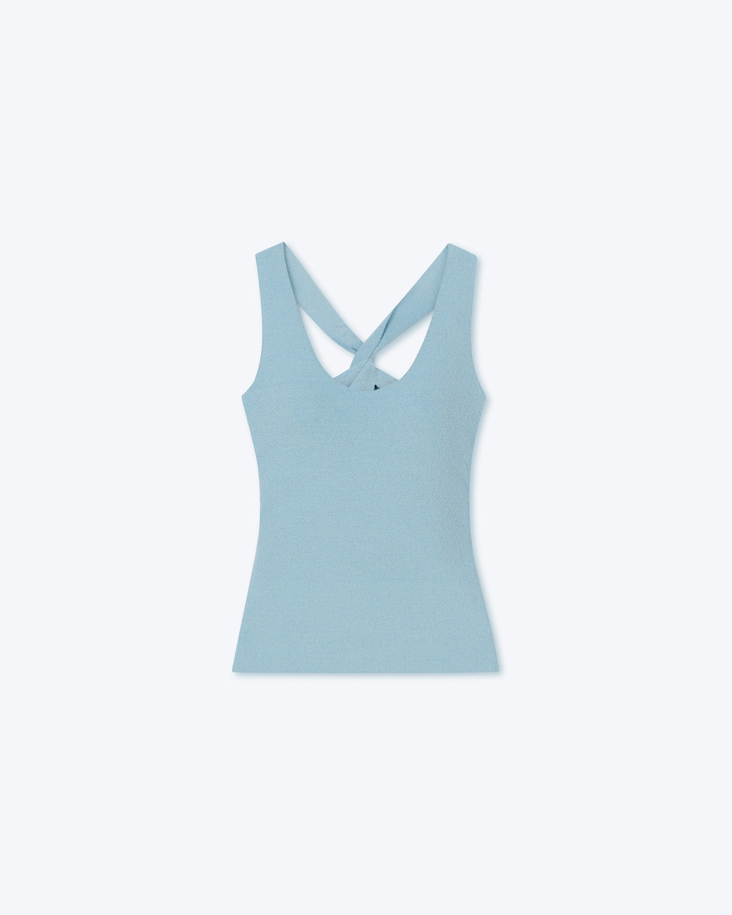 Joia Terry-Knit Tank Top | Sky